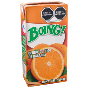 Boing T Brik 500Ml C/24 Pzas Naranja